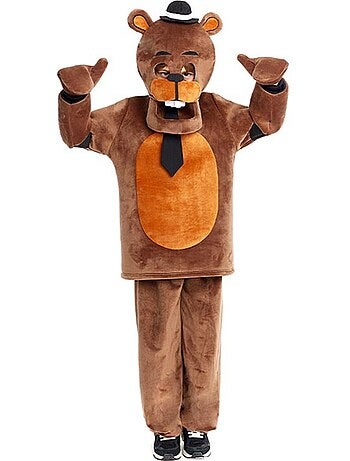 Déguisement d'ours en peluche terrifiant avec gants