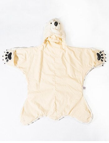 Déguisement en peluche pour enfant Polaire Ours Blanc Basile
