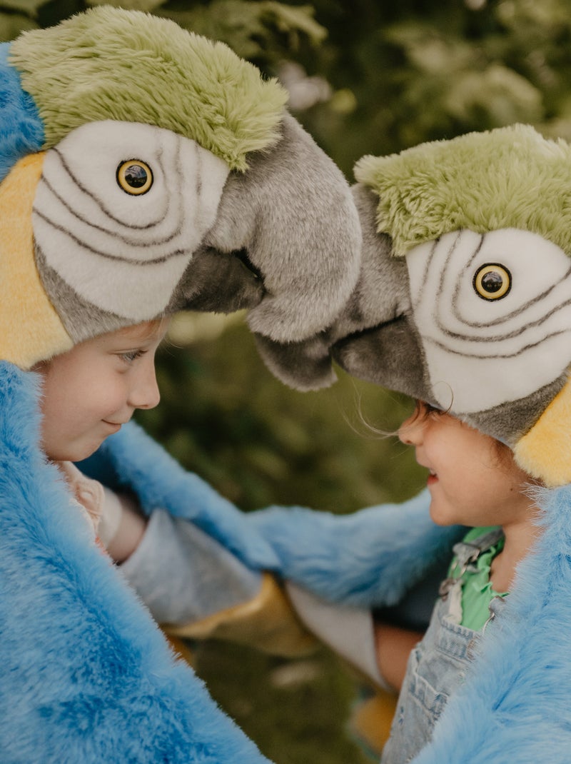 Déguisement en peluche pour enfant Savane Parrot le perroquet Bleu - Kiabi