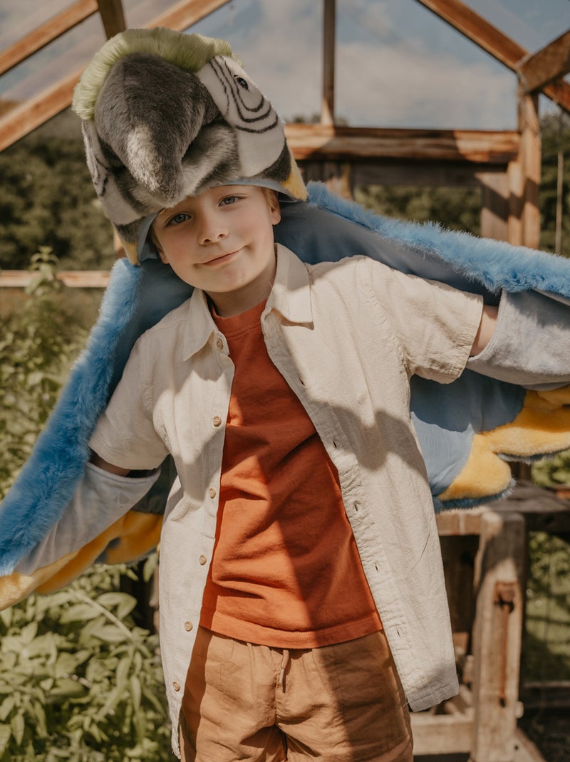 Déguisement en peluche pour enfant Savane Parrot le perroquet Bleu - Kiabi