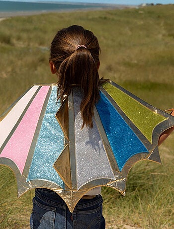 Déguisement enfant ailes de dragon multicolores Labay