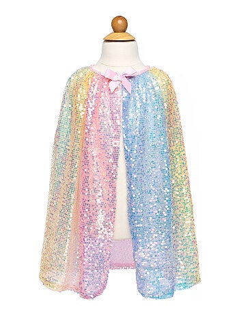 Déguisement enfant cape à sequins pastel Great Pretenders