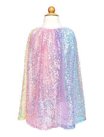 Déguisement enfant cape à sequins pastel Great Pretenders