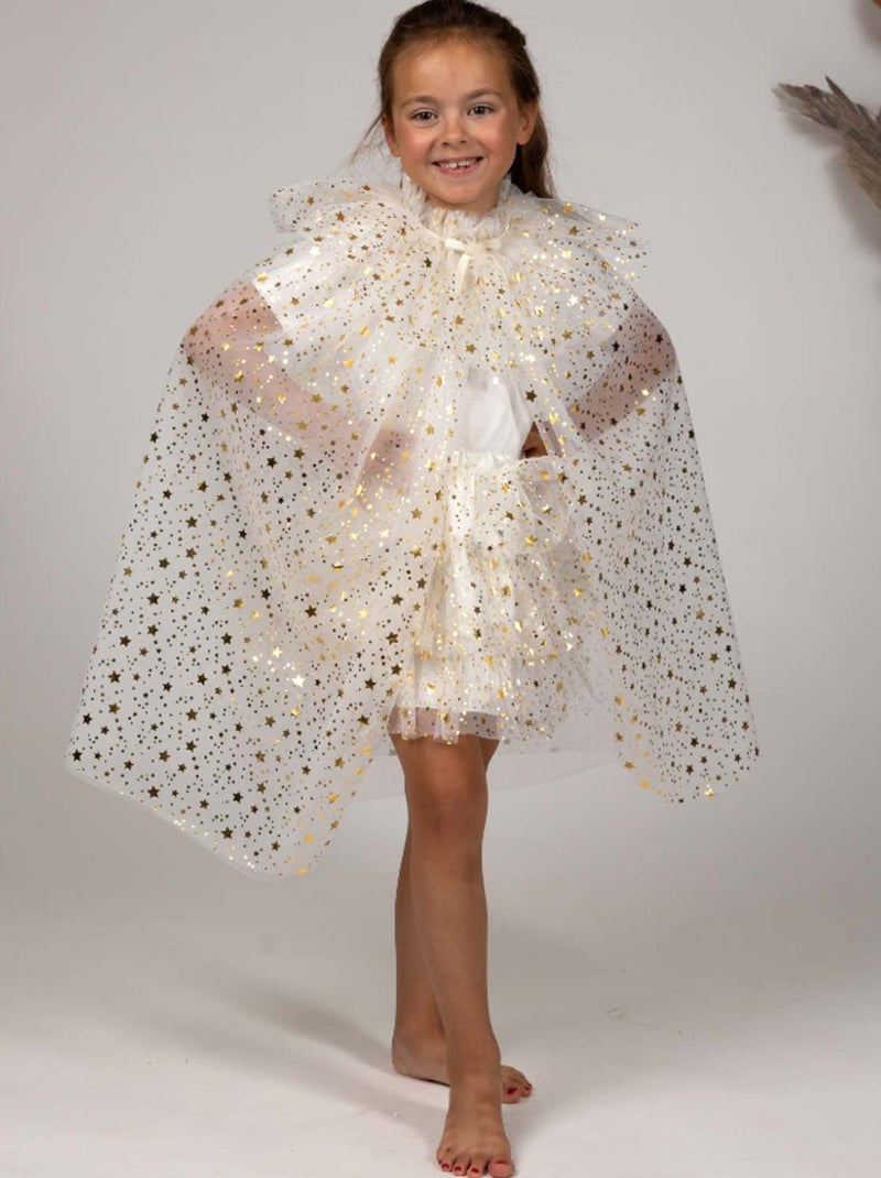 Déguisement enfant – cape avec tutu Loane Labay Ecru - Kiabi