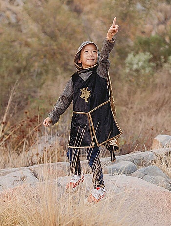 Déguisement enfant chevalier tunique, cape, couronne Great Pretenders