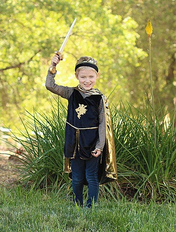 Déguisement enfant chevalier tunique, cape, couronne Great Pretenders