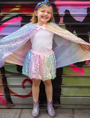 Déguisement enfant jupe tutu à sequins Great Pretenders