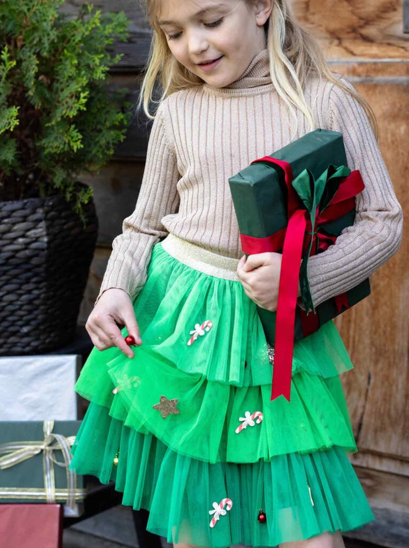 Déguisement enfant jupe tutu noël Great Pretenders Vert - Kiabi