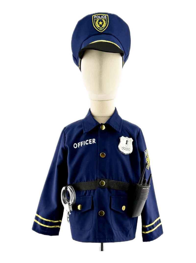 Déguisement enfant – Officier de Police Labay Bleu - Kiabi