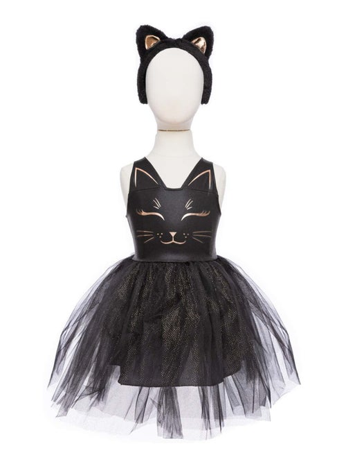 Déguisement enfant – Robe chat noir avec bandeau oreilles Great Pretenders - Kiabi