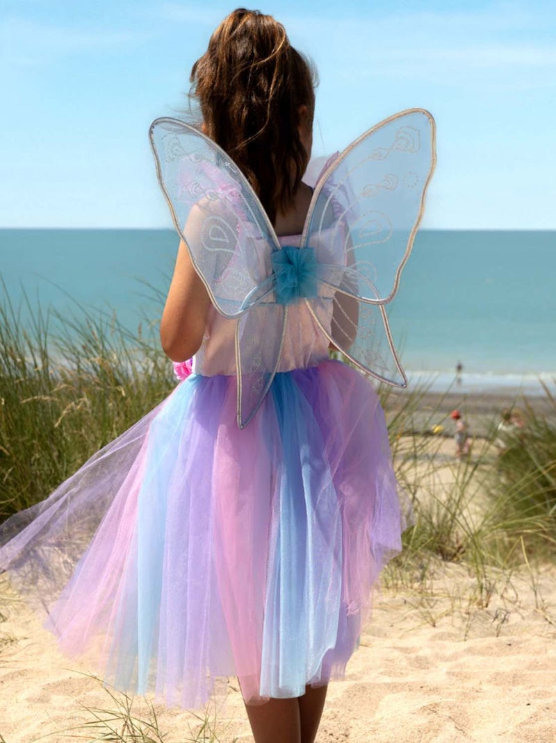 Déguisement enfant robe de fée avec ailes Apolline Labay Bleu - Kiabi