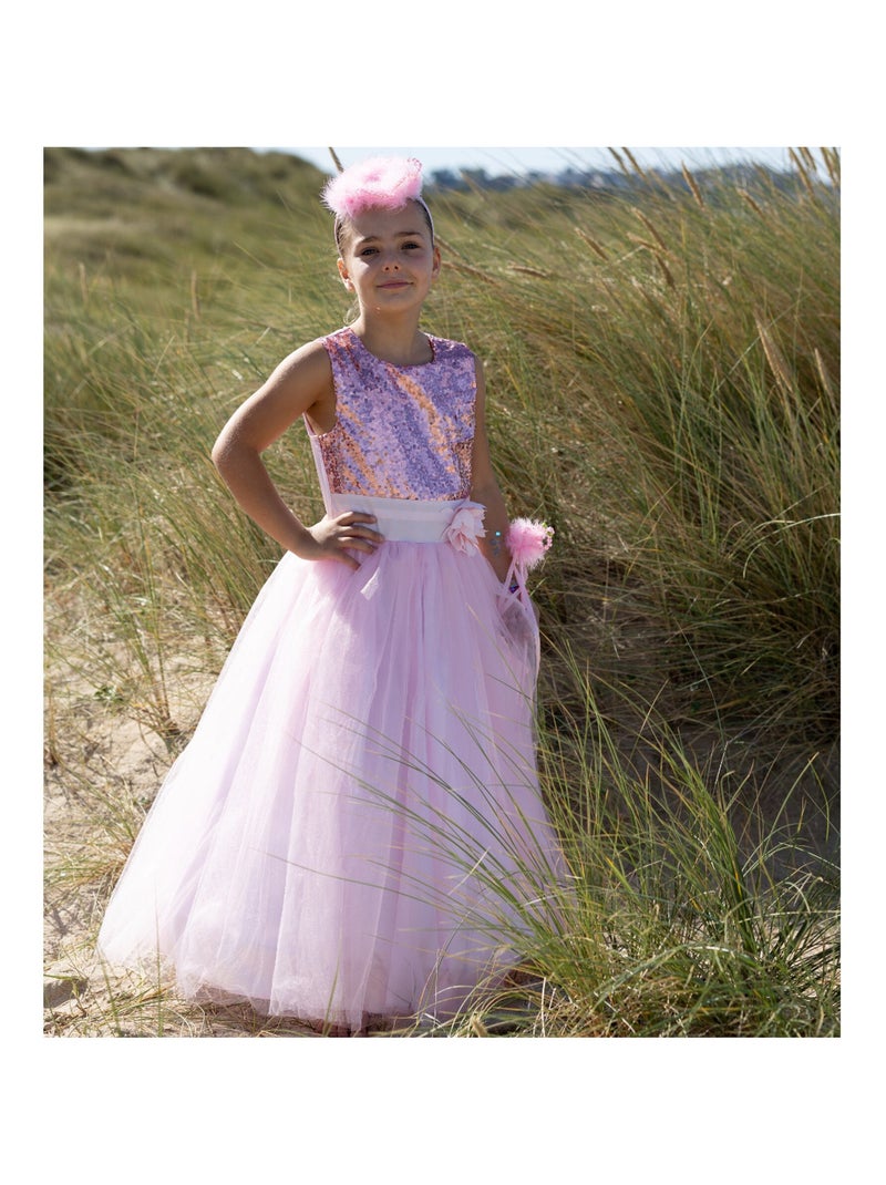 Déguisement enfant – robe de princesse Emma Labay Rose - Kiabi