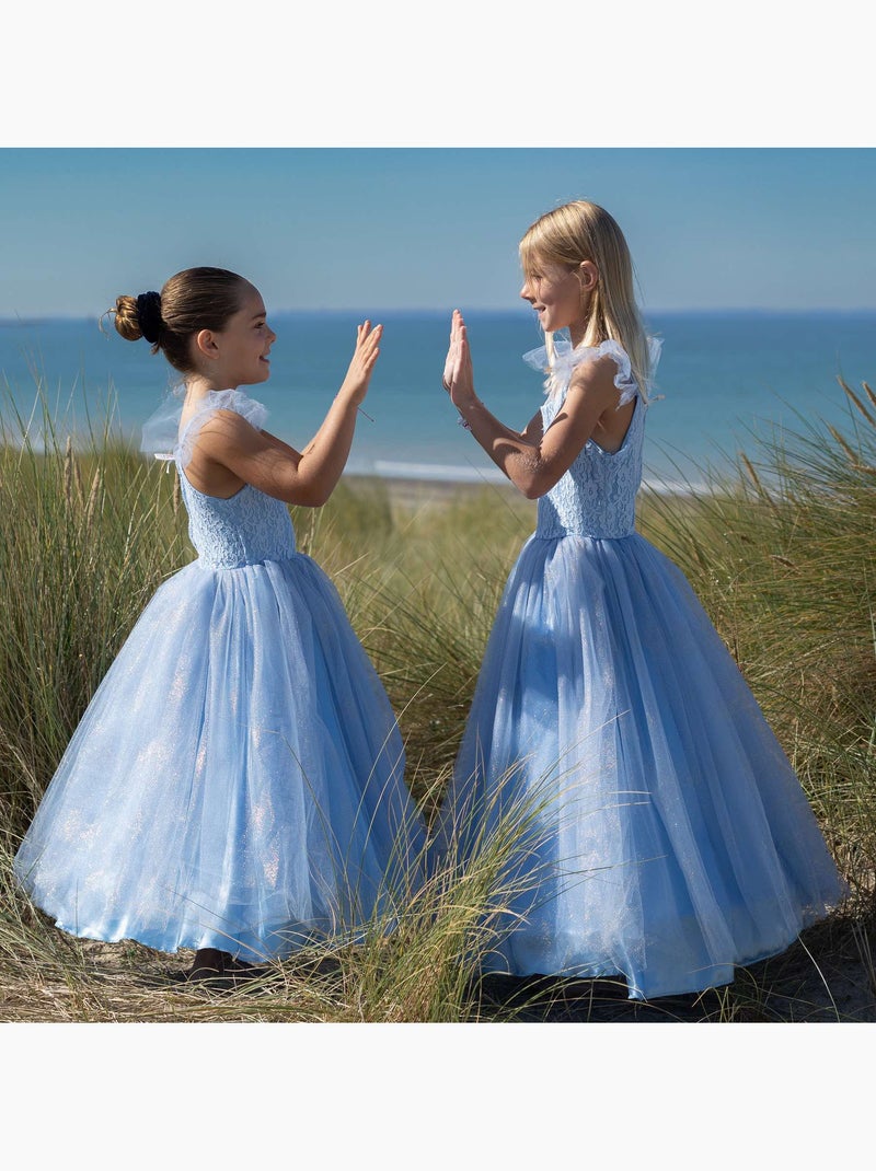 Déguisement enfant – robe de princesse Eva Labay Bleu - Kiabi