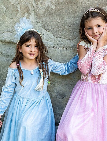 Déguisement enfant robe de princesse reine de glace en velours Great Pretenders