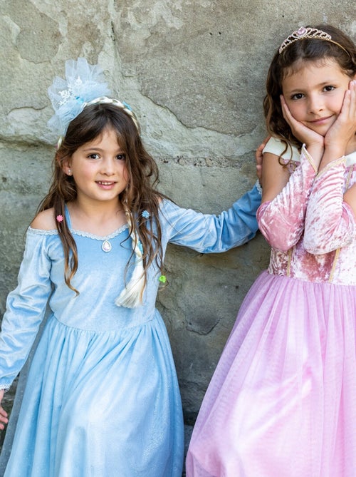 Déguisement enfant robe de princesse reine de glace en velours Great Pretenders - Kiabi