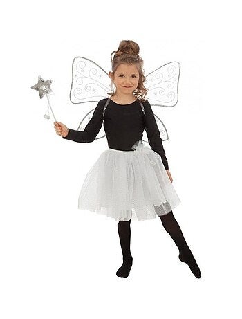 Déguisement Fée ailes argentées 3 pcs