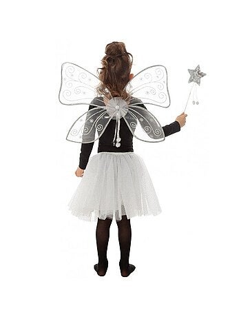 Déguisement Fée ailes argentées 3 pcs