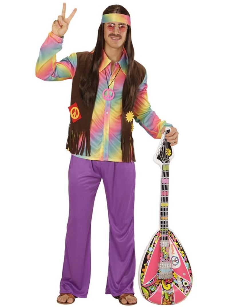 Déguisement Hippie - Homme Multicolore - Kiabi