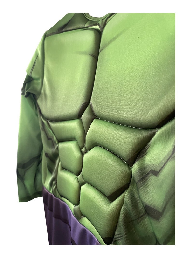Déguisement Hulk avec muscles rembourrés Vert - Kiabi