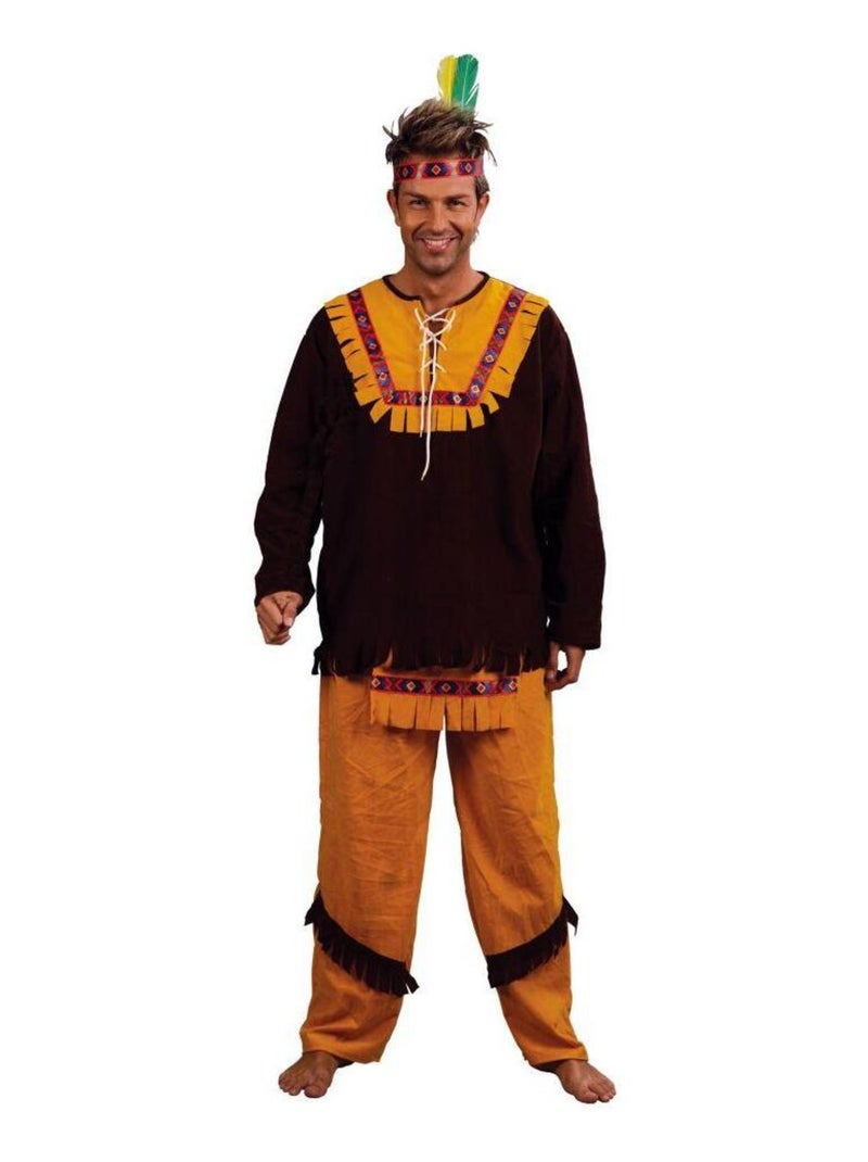 Déguisement Indien luxe homme Marron - Kiabi