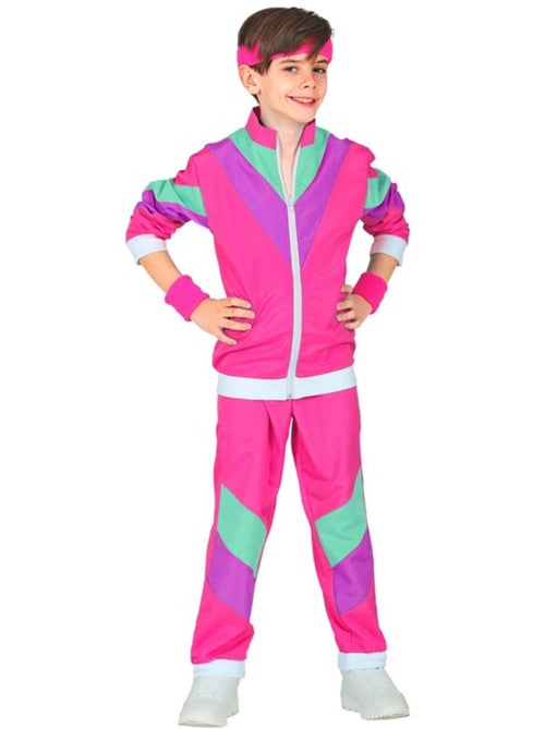 Déguisement jogging rose années 80 - Enfant - Kiabi
