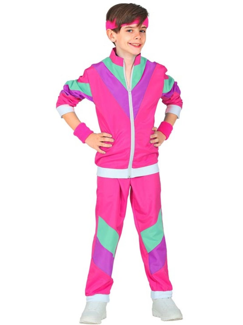 Déguisement jogging rose années 80 - Enfant N/A - Kiabi