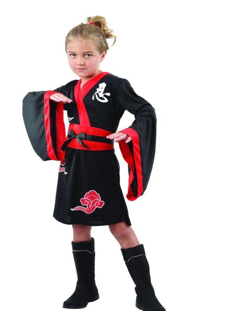 Déguisement Kimono ninja enfant Noir Noir - Kiabi
