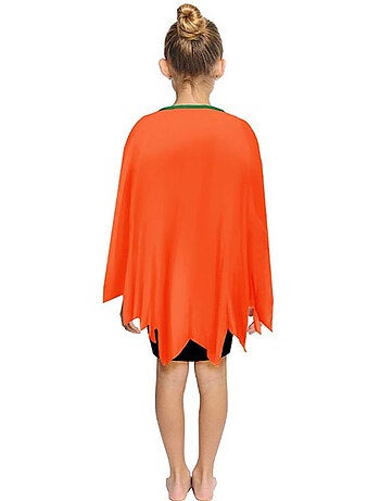 Déguisement ou poncho citrouille joyeuse (65 cm)