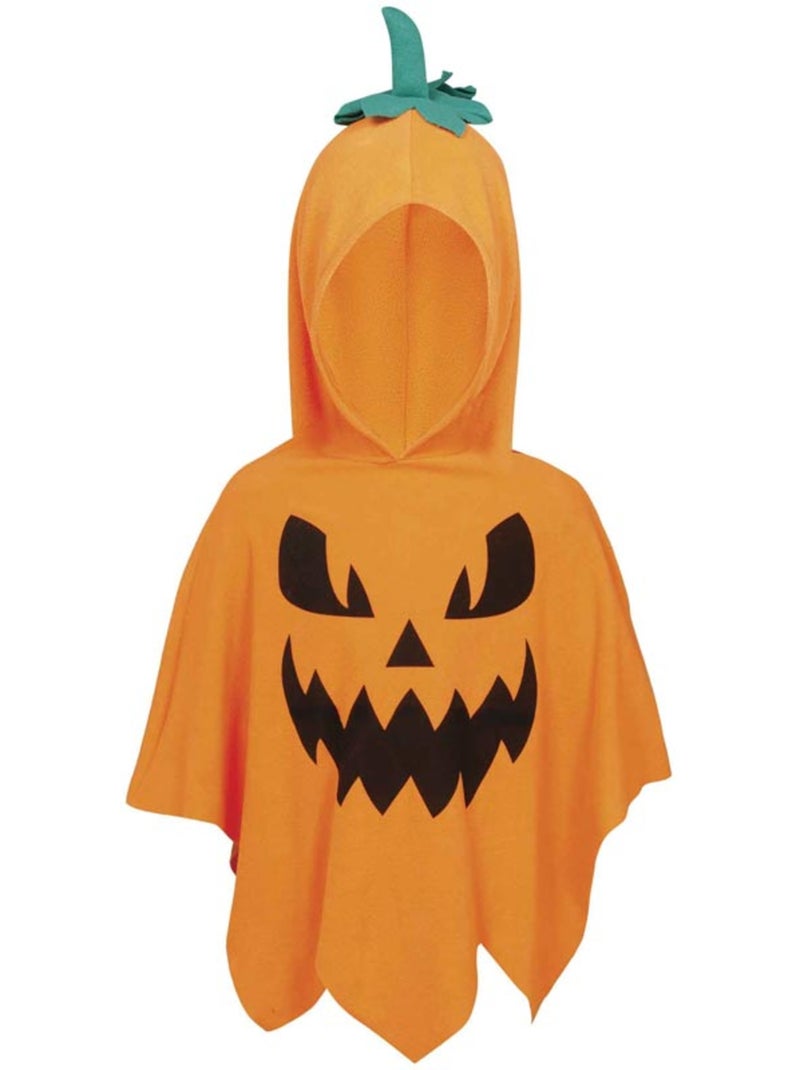 Déguisement ou poncho de citrouille maléfique Multicolore - Kiabi
