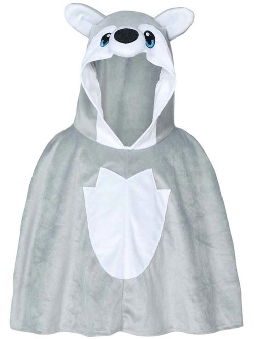Déguisement ou poncho de loup gris pour bébé - Kiabi