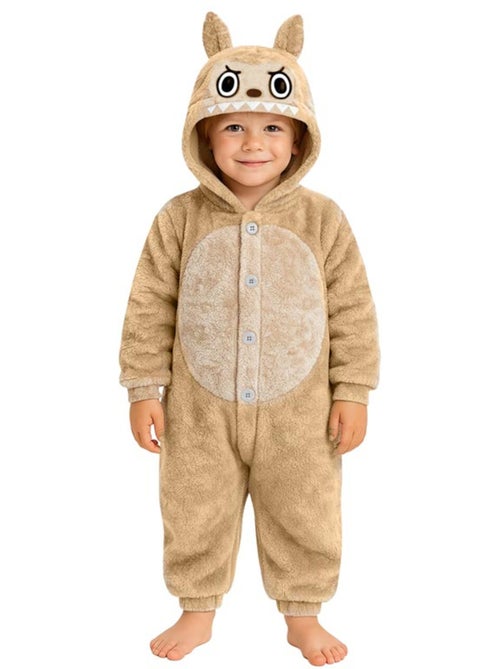 Déguisement ou pyjama Lulu Monster beige - Kiabi