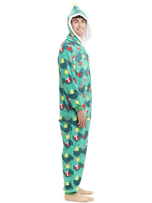 Déguisement ou pyjama sapin de Noël avec capuche - Kiabi Déguisement ou pyjama sapin de Noël avec capuche - Kiabi