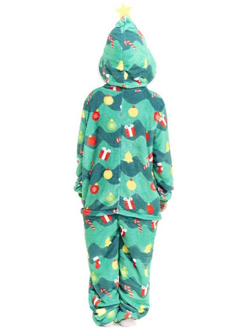 Déguisement ou pyjama sapin de Noël avec capuche Multicolore - Kiabi