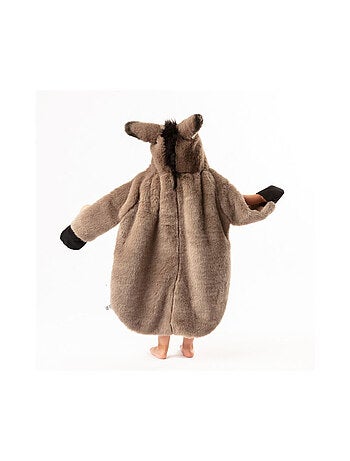 Déguisement peluche 3 en 1 âne - plaid, déguisement et tapis