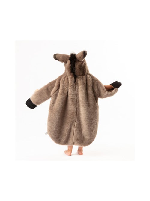 Déguisement peluche 3 en 1 âne - plaid, déguisement et tapis - Kiabi