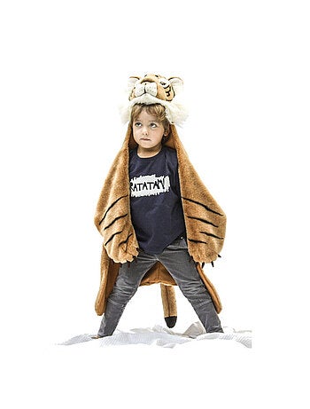 Déguisement peluche 3 en 1 Tigre - Plaid, Déguisement et Tapis