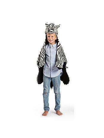 Déguisement peluche 3 en 1 zèbre - Plaid, Déguisement et Tapis