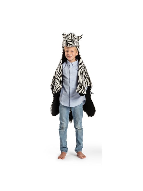 Déguisement peluche 3 en 1 zèbre - Plaid, Déguisement et Tapis - Kiabi