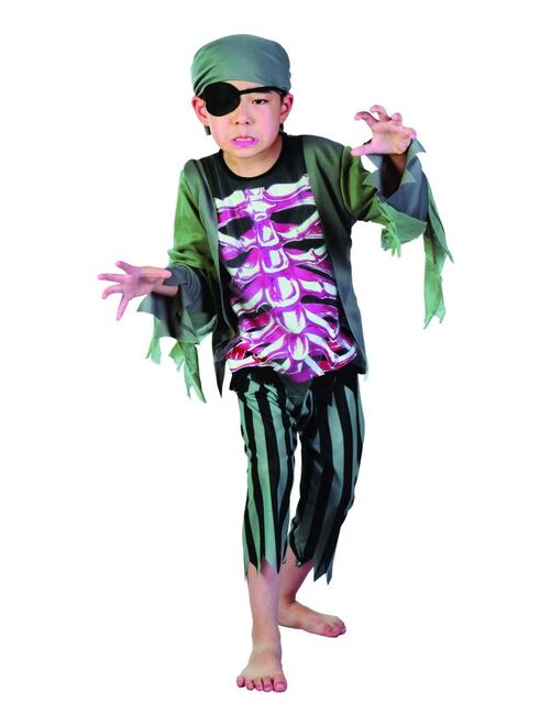 Déguisement Pirate Squelette Halloween enfant - Kiabi
