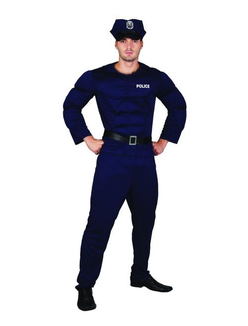 Déguisement Policier musclé Homme Luxe - Kiabi