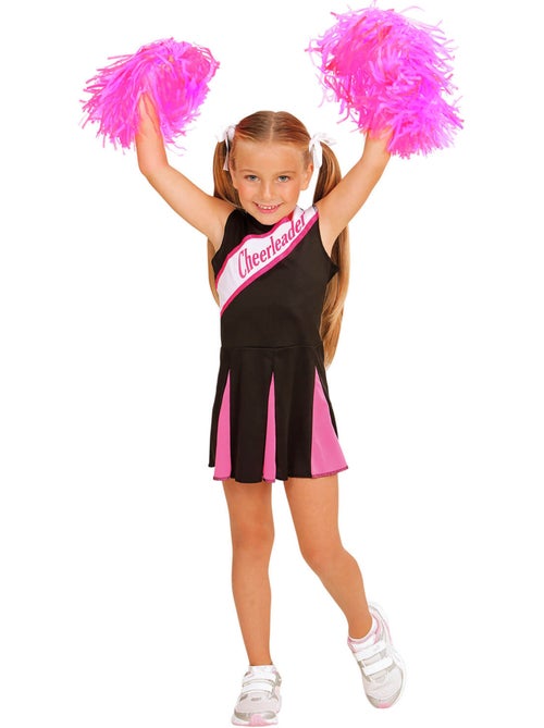 Déguisement Pom Pom Girl Noir et Rose - Fille - Kiabi