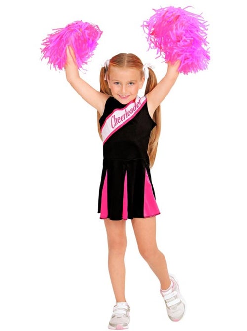 Déguisement Pom Pom Girl Noir et Rose - Fille - Kiabi