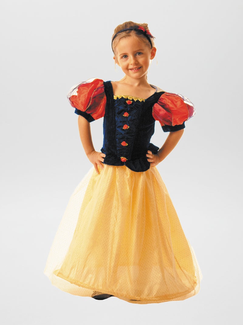 Déguisement princesse bleu/jaune - Kiabi