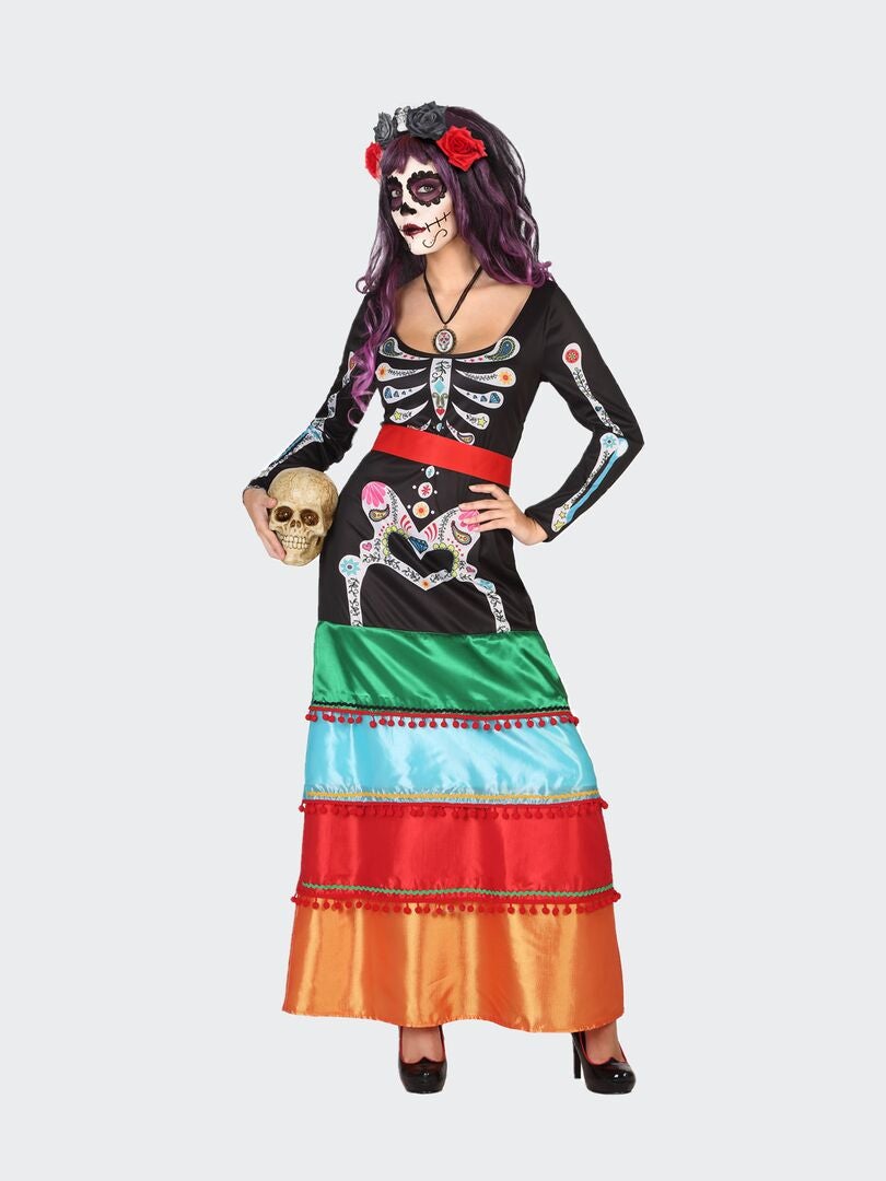 Déguisement robe squelette Multicolor - Kiabi