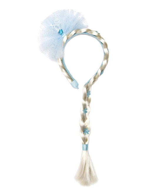 Déguisement serre-tête de la reine des glaces avec tresse Great Pretenders - Kiabi