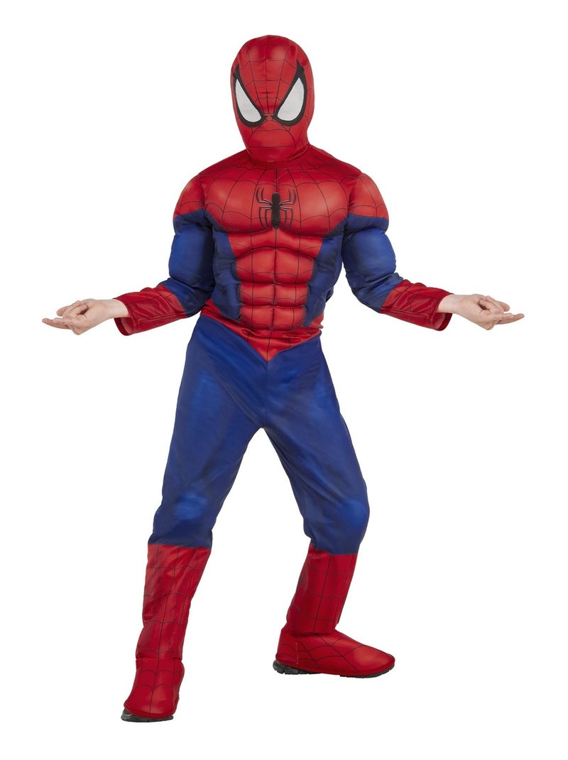 Déguisement Spider-man avec muscles rembourrés Bleu Enfant