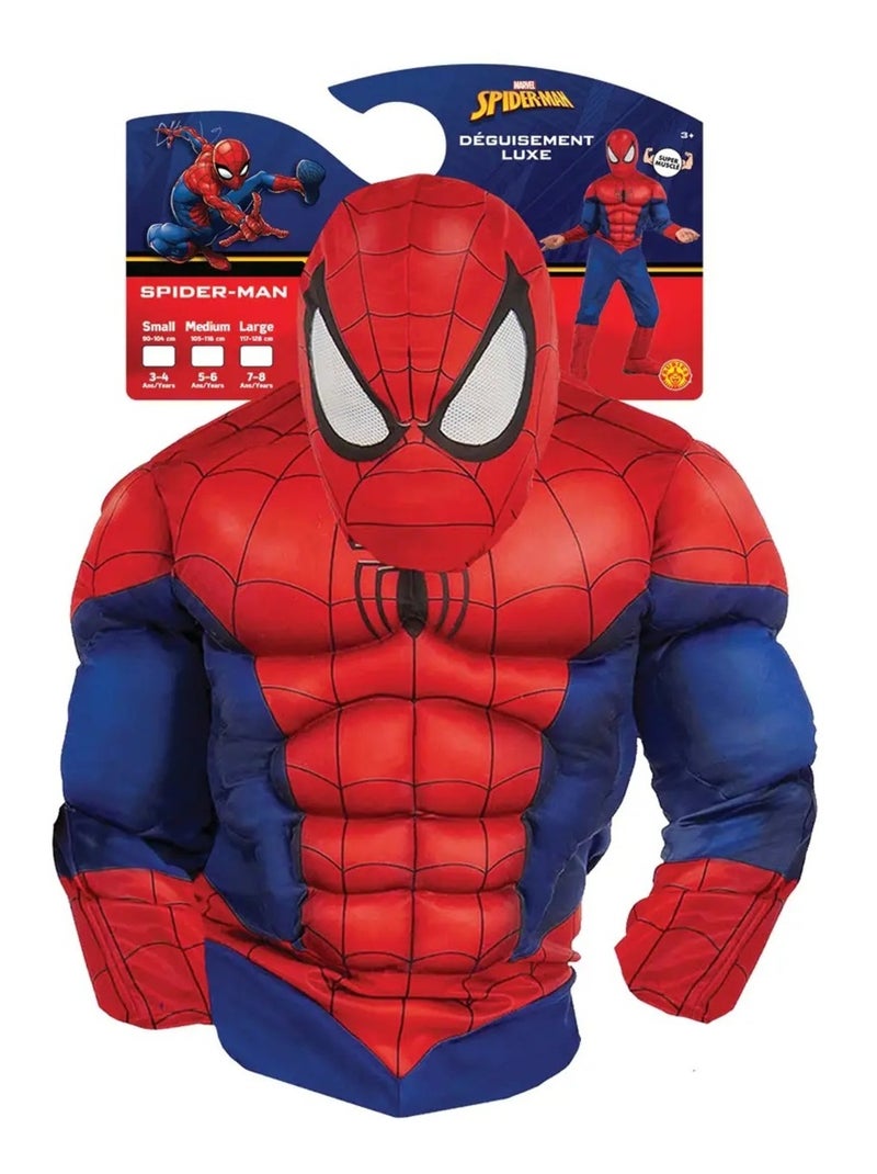 Déguisement Spider-man avec muscles rembourrés Bleu - Kiabi