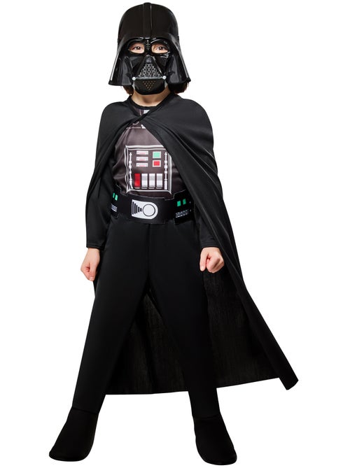 Déguisement Star Wars - Dark Vador - Enfant 9-10 Ans -Combinaison, Cape, Masque, Ceinture - Rubies - Kiabi