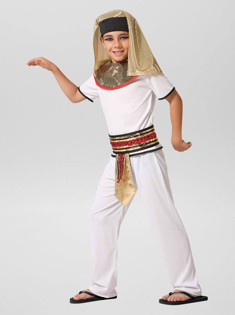 Déguisement style 'Egyptien' - 4 pièces blanc - Kiabi