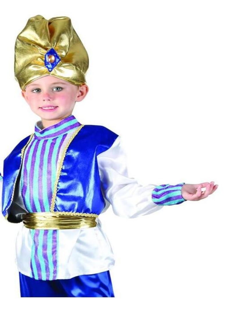 Déguisement Sultan Luxe enfant Bleu - Kiabi